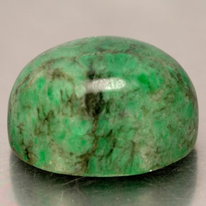 19.74캐럿 천연 그린 마우싯싯, 타원형 컷, 16.9×13.4 mm, 불투명체
