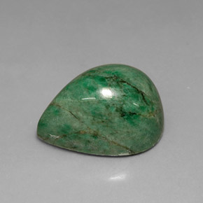 19.99캐럿 천연 그린 마우싯싯, 배 모양, 18.4×13.8 mm, 불투명체