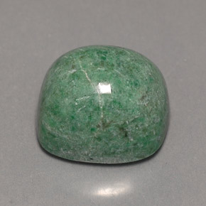 9.50캐럿 천연 그린 마우싯싯, 쿠션 컷, 11.9×11 mm, 불투명체