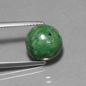 5.88캐럿 천연 그린 마우싯싯, 라운드 컷, 10.37 mm, 불투명체