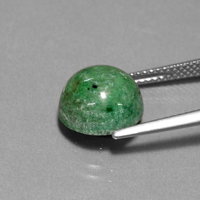 5.88캐럿 천연 그린 마우싯싯, 라운드 컷, 10.37 mm, 불투명체