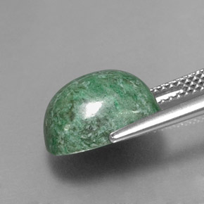 6.75캐럿 천연 녹색 앉아-앉아, 쿠션 컷, 불투명체