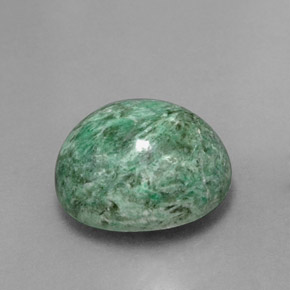7.78캐럿 천연 그린 마우싯싯, 타원형 컷, 12.6×10.4 mm, 불투명체
