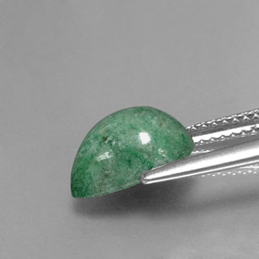 3.27캐럿 천연 그린 마우싯싯, 배 모양, 10.6×8 mm, 불투명체