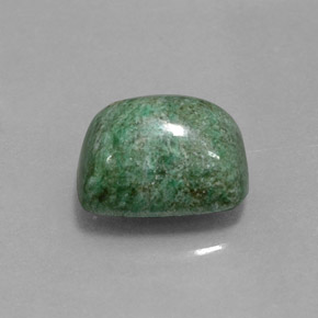 4.31캐럿 천연 그린 마우싯싯, 쿠션 컷, 10.2×8.1 mm, 불투명체