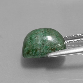 4.31캐럿 천연 그린 마우싯싯, 쿠션 컷, 10.2×8.1 mm, 불투명체