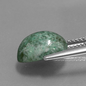 4.23캐럿 천연 그린 마우싯싯, 타원형 컷, 11.3×8.5 mm, 불투명체