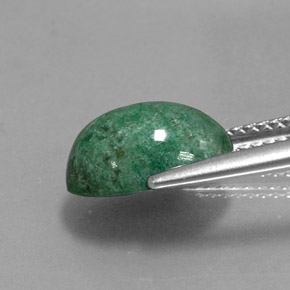 4.13캐럿 천연 그린 마우싯싯, 타원형 컷, 11.1×8.1 mm, 불투명체