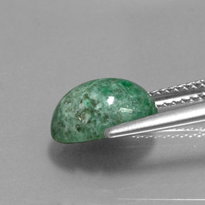 3.14캐럿 천연 그린 마우싯싯, 타원형 컷, 10.2×7.8 mm, 불투명체