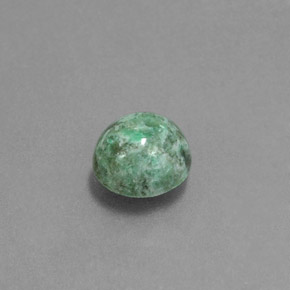 1.22캐럿 천연 그린 마우싯싯, 라운드 컷, 6.36 mm, 불투명체