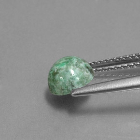 1.22캐럿 천연 그린 마우싯싯, 라운드 컷, 6.36 mm, 불투명체