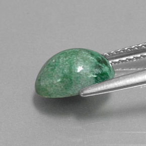 2.22캐럿 천연 녹색 앉아-앉아, 타원형 컷, 불투명체