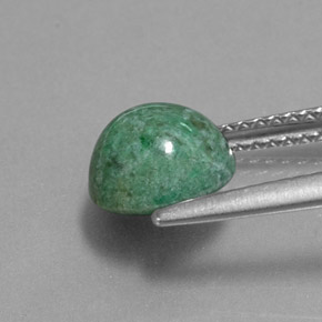 2.26캐럿 천연 그린 마우싯싯, 라운드 컷, 7.68 mm, 불투명체