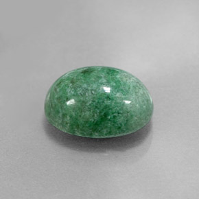 3.87캐럿 천연 그린 마우싯싯, 타원형 컷, 11.3×8.4 mm, 불투명체