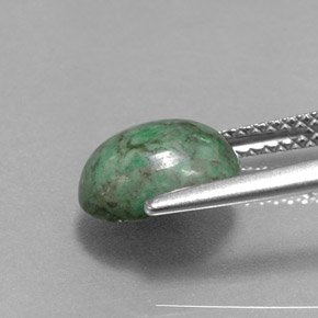 2.36캐럿 천연 그린 마우싯싯, 타원형 컷, 9.4×7.4 mm, 불투명체