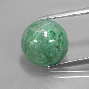 6.62캐럿 천연 그린 마우싯싯, 라운드 컷, 11.55 mm, 불투명체