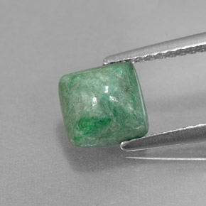 2.13캐럿 천연 그린 마우싯싯, 스퀘어, 6.9×6.8 mm, 불투명체