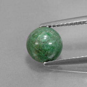 1.79캐럿 천연 그린 마우싯싯, 라운드 컷, 7.19 mm, 불투명체