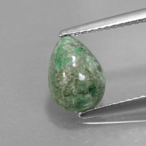 1.82캐럿 천연 그린 마우싯싯, 배 모양, 9.2×6.8 mm, 불투명체