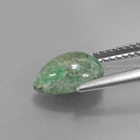 1.82캐럿 천연 그린 마우싯싯, 배 모양, 9.2×6.8 mm, 불투명체