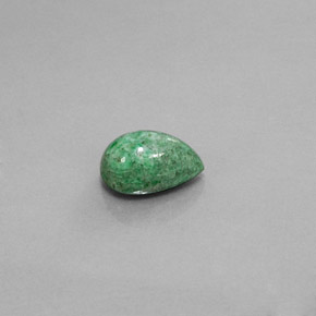 3.83캐럿 천연 그린 마우싯싯, 배 모양, 11.3×7.4 mm, 불투명체