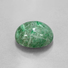 4.55캐럿 천연 그린 마우싯싯, 타원형 컷, 11.5×9.1 mm, 불투명체