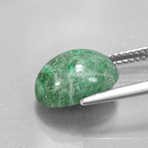 4.55캐럿 천연 그린 마우싯싯, 타원형 컷, 11.5×9.1 mm, 불투명체