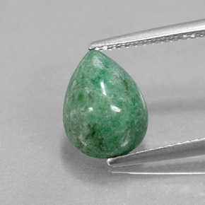 3.25캐럿 천연 그린 마우싯싯, 배 모양, 10.9×8.1 mm, 불투명체