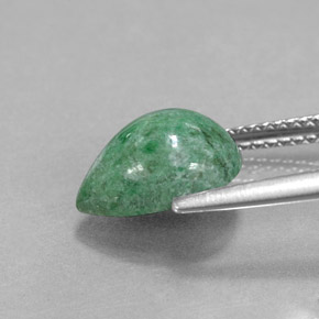 3.25캐럿 천연 그린 마우싯싯, 배 모양, 10.9×8.1 mm, 불투명체