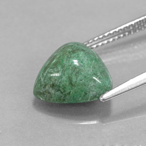 4.64캐럿 천연 그린 마우싯싯, 트릴리언, 11.1×10.9 mm, 불투명체