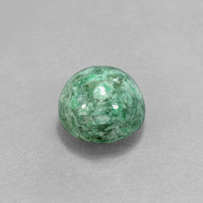 3.18캐럿 천연 그린 마우싯싯, 라운드 컷, 8.86 mm, 불투명체