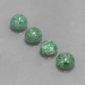 캐럿 천연 그린 마우싯싯 보석, 라운드 컷, 6.83 mm, 불투명체