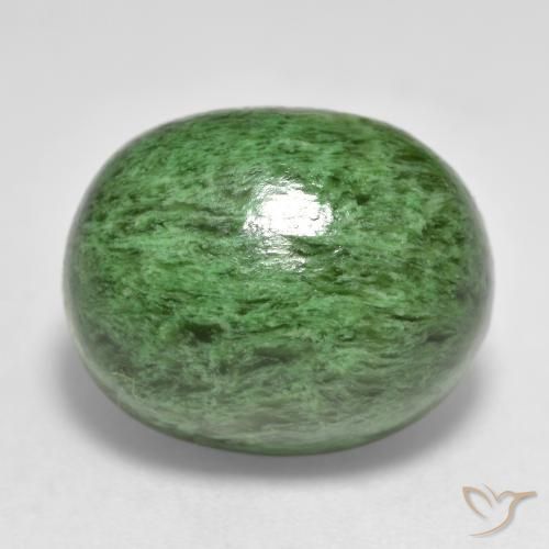 14.82ct 자연스러운 파인 그린 앉아-앉아, 타원형, 불투명체