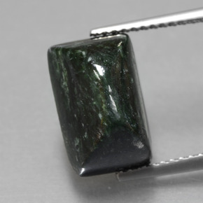 6.22캐럿 천연 그린 마우싯싯, 바게트, 12.2×7.9 mm, 불투명체