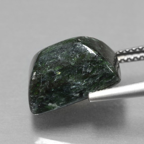 6.22캐럿 천연 그린 마우싯싯, 바게트, 12.2×7.9 mm, 불투명체