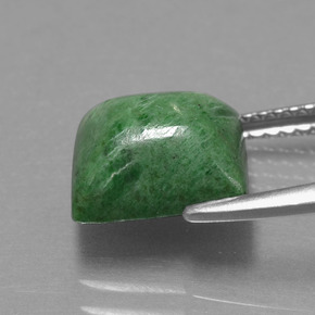3.67캐럿 천연 그린 마우싯싯, 바게트, 9.3×8.6 mm, 불투명체