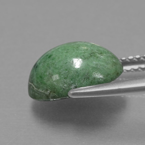 4.08캐럿 천연 그린 마우싯싯, 타원형 컷, 11.1×8.5 mm, 불투명체