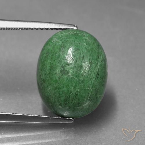 10.46ct 자연스러운 미디엄 그린 앉아-앉아, 타원형, 불투명체