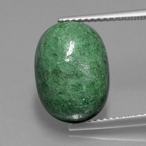 9.30캐럿 천연 미디엄 그린 마우싯싯, 타원형 컷, 13.7×10 mm, 불투명체