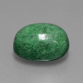 9.30캐럿 천연 미디엄 그린 마우싯싯, 타원형 컷, 13.7×10 mm, 불투명체