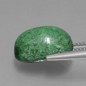 9.30캐럿 천연 미디엄 그린 마우싯싯, 타원형 컷, 13.7×10 mm, 불투명체