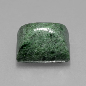 13.44캐럿 천연 그린 마우싯싯, 바게트, 14.1×12.3 mm, 불투명체