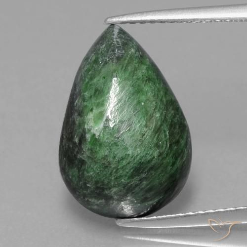 8.26ct 자연스러운 파인 그린 앉아-앉아, 배 모양, 불투명체