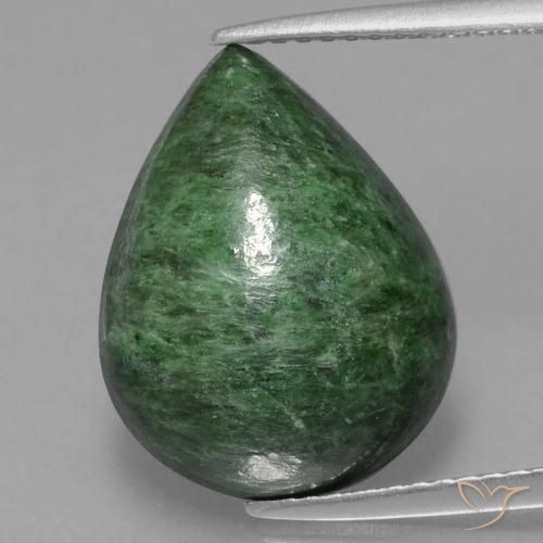 8.66ct 자연스러운 파인 그린 앉아-앉아, 배 모양, 불투명체