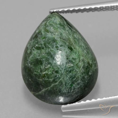 9.99ct 자연스러운 흙빛 녹색 앉아-앉아, 배 모양, 불투명체