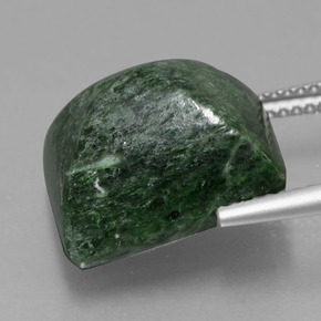 15.15캐럿 천연 그린 마우싯싯, 바게트, 14.6×12.9 mm, 불투명체