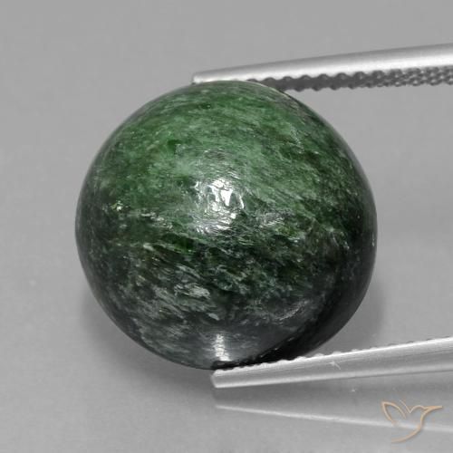 14.85ct 자연스러운 옅은 소나무 녹색 앉아-앉아, 둥근, 불투명체