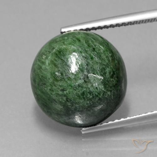 13.22ct 자연스러운 파인 그린 앉아-앉아, 둥근, 불투명체
