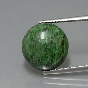7.38캐럿 천연 그린 마우싯싯, 라운드 컷, 12.47 mm, 불투명체