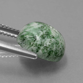 5.79캐럿 천연 그린 마우싯싯, 라운드 컷, 10.54 mm, 불투명체